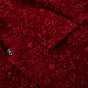 Men's Suits 2023 Men Autumn Winter Wine Red Burgundy Velvet Floral Pattern Suit Jacket Slim Fit Blazer Designs Stage Costumes For Singers