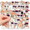 50pcs sushi graffiti naklejki na deskorolkę laptop iPad rower rowerowy kask motocyklowy PS4 Telefon Dzieciowe zabawki DIY Dekale PVC Wystrój butelki z wodą dekoracje butelki z wodą