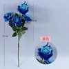 Multi-head rose home decoration flower fake flannelette simulation rose wedding wedding decoration