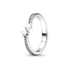 925 Silver Women Fit Pandora Ring Original Heart Crown Ring