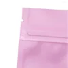 Gift Wrap 100Pcs/Lot Matte Pink Aluminum Foil Stand Up Bag Waterproof Dustproof Food Coffee Tea Candy Nuts Dried Fruit