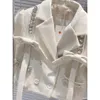 Two Piece Dress Spring Lady Suits Bowtie Diamonds Blazers Coat OL Double Breasted Beaded Jacket High Waist Irregular Skirt 2pcs Set 230303