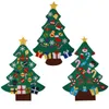 Décorations de Noël Ornements d'arbres mignons Feutre de puissance Belle porte Tenture murale DIY Cadeaux pour enfants