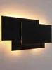 Duvar lambaları 2023 Decoracion Hogar Modern Sconce Lambası Vanity Yatak Odası Işık Armatürleri Oturma Odası Dekorasyonu 2 Stiller Kare Çevresinde