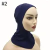 Abbigliamento etnico Sottotappo all'ingrosso 10 pezzi Tappo interno per Hijab Turbante Donna Cofani Moda musulmana Islam Tappo interno nero