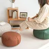 Pillow Ottoman-Hocker aus Wildlederimitat, dekorative weiche Fußstütze mit abnehmbarem Bezug, Wohnzimmer, Schlafzimmer, Wohnheim und Büromöbel