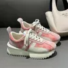 2023SS NIEUWE MANS SCHOENEN SNEAKERS Dames Ademend PU Leather Platform Sneakers Vrouw Vulcanisatie Schoenen Running Sportschoenen Trainers