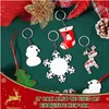 Decoraciones navideñas sublimation colgantes en blanco de madera adornado dobles mdf colgante bk árbol de discos conmemorativos suministros para di dh1gk