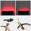 Lumières de vélo 1PC Feu arrière de vélo Avertissement arrière Longue bande Cob Batterie de sac à dos étanche