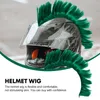 Motorcykelhjälmar Party Mohawk Hairpiece Cosplay Hair Decoration Halloween Costume Sticker Carnival Holiday Decorative Performance Costumes