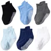 Socken 6 Paare/Lot Streifen Kinder Anti-Rutsch-Boot für Baby Jungen Mädchen Kinder kurze Baumwolle Größe 0 bis 5 Jahre