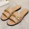 White beach sandals Designer summer garden flat slippers Women's comfortable flip flop shorts