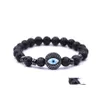 Perles Brins Friedman Lava Pierre Volcanique Devils Eye Bracelet Hommes Et Femmes Huile Essentielle Diffusion Yoga Couple Bijoux Drop De Dhvem