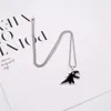 Pendant Necklaces 1PC Korean Version Of Cute Dripping Oil Cartoon Dinosaur Hip-Hop Necklace Romantic Couple Sweater Chain Jewelry