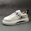 Party Mariage British Style Dress Chaussures confortable Light White Breathable Sports Casua baskets Round Toe Air Cushion Business Locage de marche C229 40798