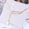 Anhänger Halsketten Büroklammer Pin Halskette Für Frauen Koreanische Mode 2023 Trend Hals Schmuck Charms Schlüsselbein Kette Choker HPendant