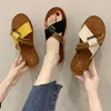 Slippers Ladies Summer Style Wild Korean Version Of Beef Tendon Soft Sole Sandals And Non-slip Outer Wear Beach Shoes