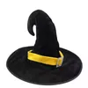 Halloween Black Magic Witch Hat Party Dance Props Corner Black Witch Hat Gęsty aksamit DH-RL051