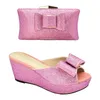 Dress Shoes Latest Nigerian Party Pumps Italian And Bags Set Envio Gratis Ladies Bag Decorated With Rhinestone