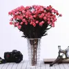 Couronnes de fleurs décoratives Bouquet 15 tiges artificielles fausses fleurs de roses à floraison complète maison bureau jardin fête de mariage décor ornements déco