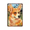 Cartone animato per cani in metallo per cane poster vintage di stagno retrò animali domestici placca dipinta di ferro decorazione murale decorazione fattoria decorazione doghouse decorazione di stagno personalizzato dimensione 30x20cm w01