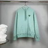 Sudaderas con capucha para mujeres sudaderas diseñadora sudadera con capucha amis amis amor letra bordada bordada para mujeres tops amantes del corazón del corazón