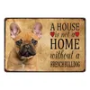 Cute Dog Metal Tin Signs Poster Animal Metal Plate Travel Souvenir Vintage Metal Plaque Wall Home Shop Decor Poster Wall Plaque personalized Painting 30X20CM w01