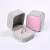 Jewelry Pouches 1Pcs Pink/gray Jewellery Case Ring Earrings Necklace Bracelets Display Box Velvet Gift Boxes Amazing