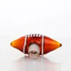 Vintage FOOTBALL Rugby Glass Bong Bowl 14mm 18mm Narghilè per Bong Glass Water Pipes può mettere il logo del cliente da DHL UPS CNE