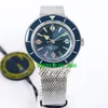 GF Factory Watches 42mm Superocean Heritage '57 LE II 'Rainbow' Montre Mécanique Automatique pour Homme Cadran Bleu / Noir Bracelet en Caoutchouc Montres-bracelets pour hommes