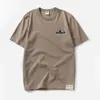 Men's T Shirts Men's T-shirt Print "MNT" Men Short Sleeve Summer Dropped Shoulder Cotton Black Color Shirt For MN33106