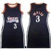 Women Dresses Designer Sexy Basketball Letter Pattern Printed Casual Dress Double Sided Sleeveless One Piece Skirt