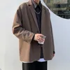 Abiti da uomo Blazer Uomo Autunno Gentle Pure Color High Street Fashion Ulzzang College Abbigliamento maschile Adolescenti Giapponese Bello Casual Retro Ins