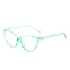 Solglasögon Fashionabla Cat's Eye Glasses Kvinnors nya T-formade anti Blue Light Flat Lens Personlighetstrend Wear