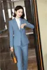 Женские штаны с двумя частями Ladies Office Work Suits Formal Professional Women Business Ol Styles Осень Зимние Блейзер Брюки Установите штаны