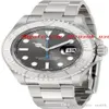 Fabriksleverantör Luxury Watches 40 Dark Rhodium Dial Steel Men's Watch Automatic Mens Watch Wurn Watches315b