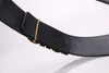 مصممة نساء 7.0 سم واسعة الحزام حزام الأزياء الحزام من الجلد الجينز غير الرسمي الأبجدية حزام الكتف