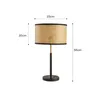 Japanese style table lamp luxury vintage unique rattan shade desk light 23cm width 58cm height for hotel home living room bedroom bedside dining study room decor