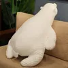 Pillow /Decorative 1pcs Kawaii Giant Polar Bear Plush Sofa Soft Kids Bed Amimal Chiar Pad Women Birthday Gifts