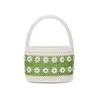 Shrimps Early Spring Green Handheld Women's Fashion Bag Flower Design Beaded Handmate s 230304