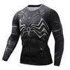 Men's T Shirts Anime 3D Printed Tshirts Men Compression Long Sleeve Tops Fitness T-shirts Slim Tights Tee Male Cosplay Costume