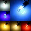 2pcs 2W Super Bright 1156 Led Filament Chip Car Light S25 Auto Vehicle Reverse Turning Instruct Bulb Colorful