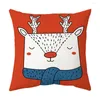 Almohada 45 cm Feliz Año Feliz Navidad Adorno Funda de almohada Decoraciones para el hogar Navidad Noel