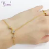 Link Bracelets Kfvanfi Simple Design Zircon Gold Chain Women's Bracelet Bangle Hand Harness Jewelry For Women