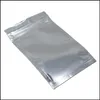 Förpackningspåsar Plast Aluminiumfolie Återställbar dragkedja förpackning PAG MAT TEA Kaffe Pouch Pouch Proof Self Seal Storage Drop Delivery DHKBG