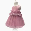Vestidos de menina vestido de bebê tule tule flor infantil com flores vestidos de primera comunion 2023 vestidos de baile para meninas roupas de criança