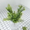 Fleurs décoratives en gros Simulation plante feuille persane herbe décoration murale fougère fausse fleur accessoires floraux rangée