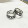 95% OFF 2023 New Luxury High Quality Fashion Jewelry for silver ancient daisy flower double couple pair old ring Valentine's Day gift