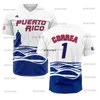 2023 WBC Baseball Jersey Team Porto Rico World Series Cup Roberto Clemente Yadier Molina 39 Edwin Diaz Marcus Stroman Javier Baez Francisco Lindor Hernandez