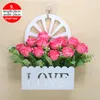 Decorative Flowers Artificial Flower Basket Plants Home Wall Hanging Decoration Fake Bedroom Living Room Ornaments